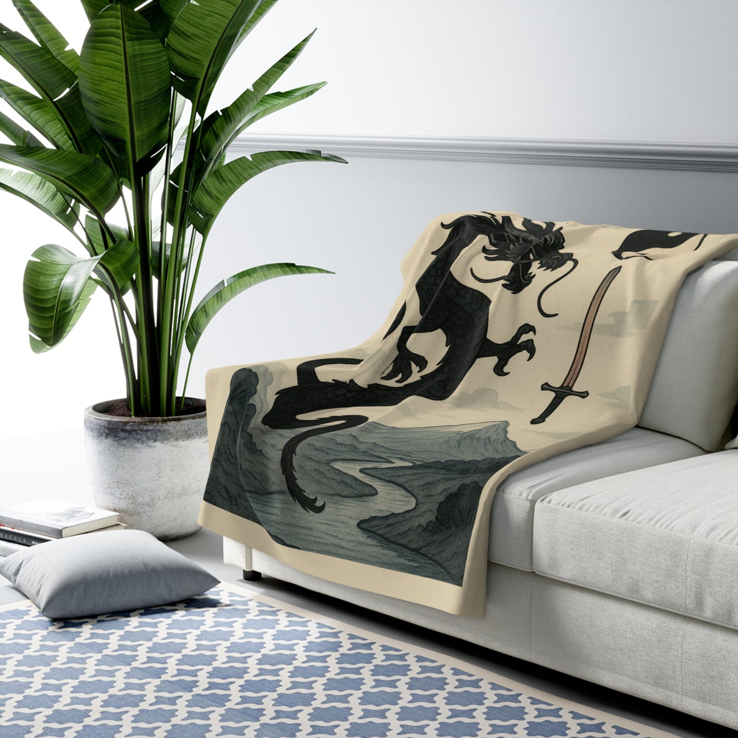 The Dragon Sherpa Fleece Blanket