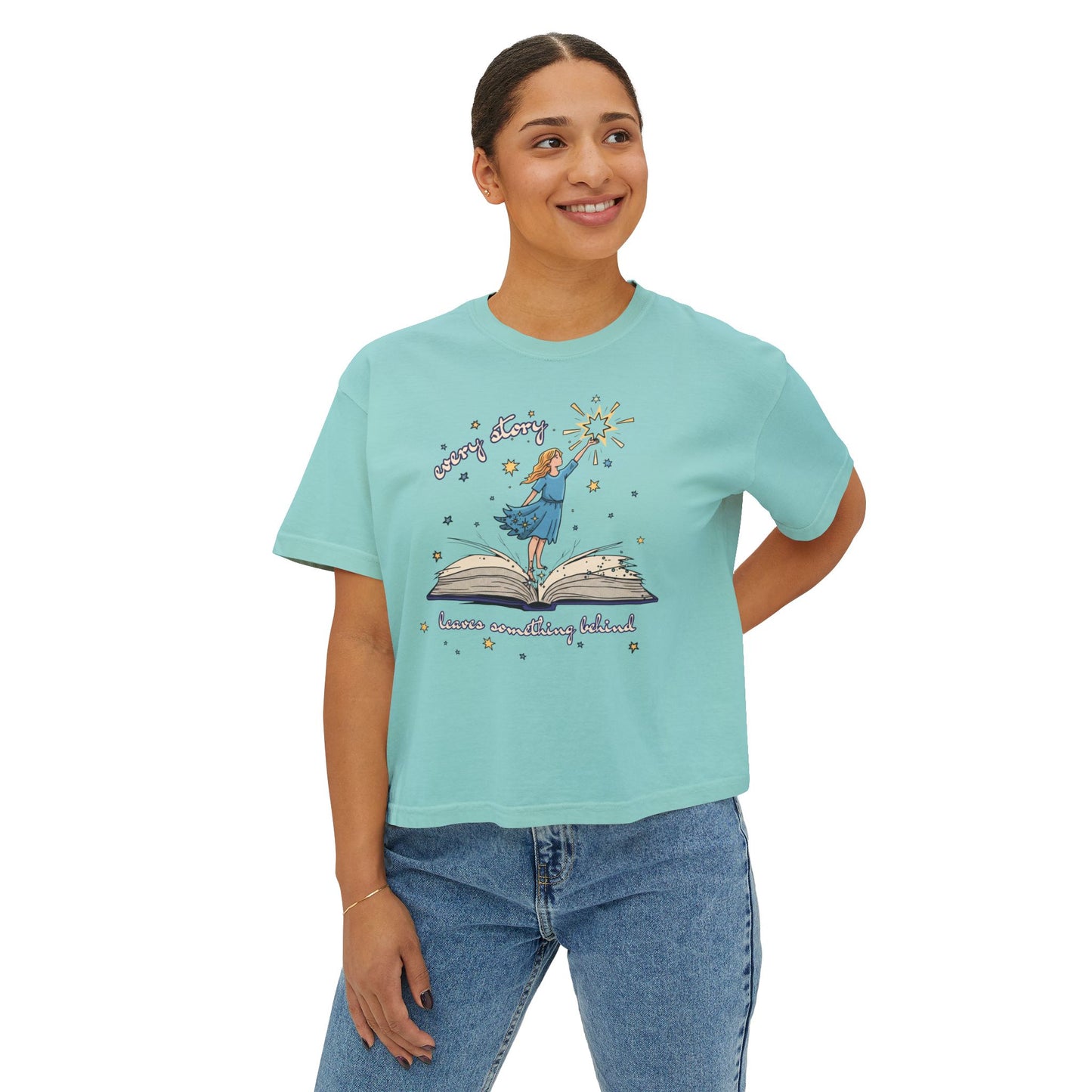 Stories Leave Things Behind Boxy Tee | Inspired by Inkheart