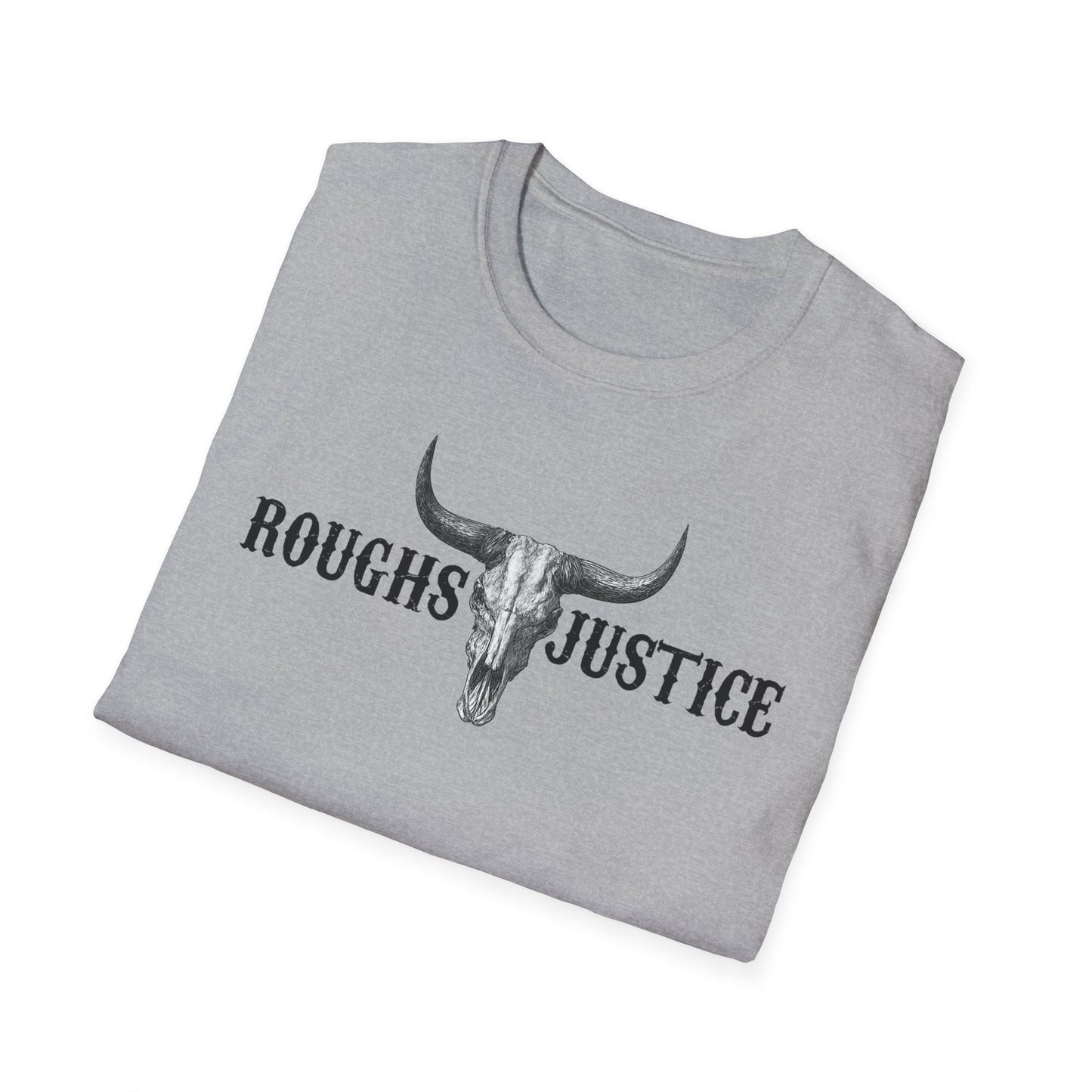 Rough Justice Skull Tee-"Paid in Steel" Western Graphic T‑Shirt