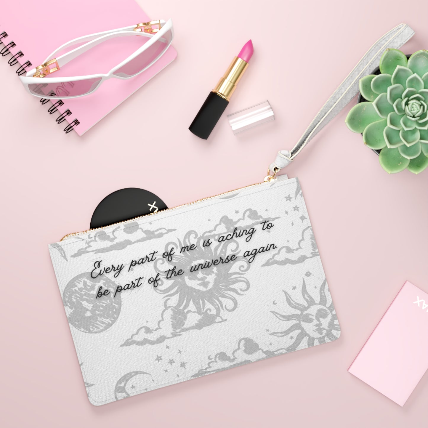 Celestial Hare Clutch Bag | Astrology Print