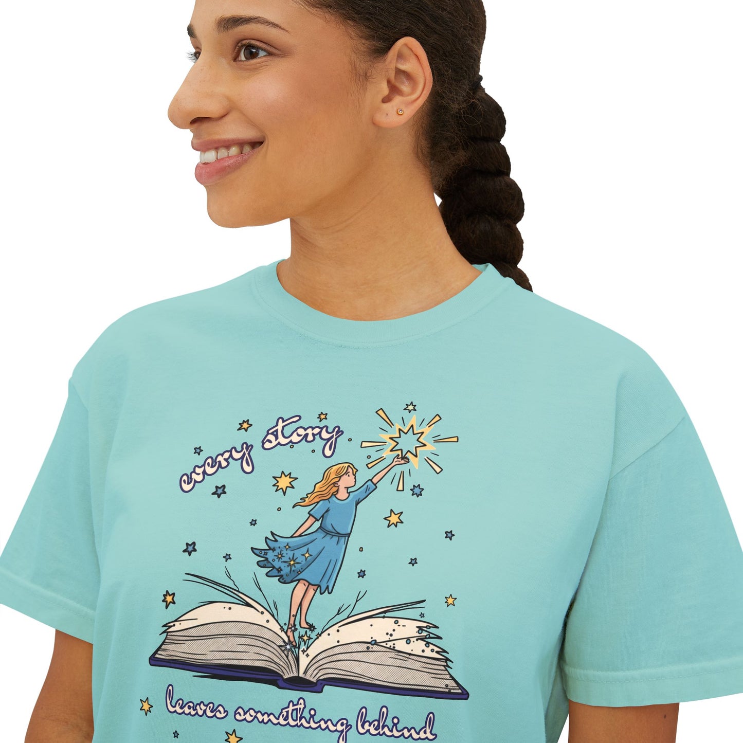 Stories Leave Things Behind Boxy Tee | Inspired by Inkheart