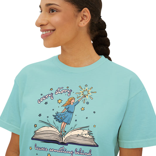 Stories Leave Things Behind Boxy Tee | Inspired by Inkheart