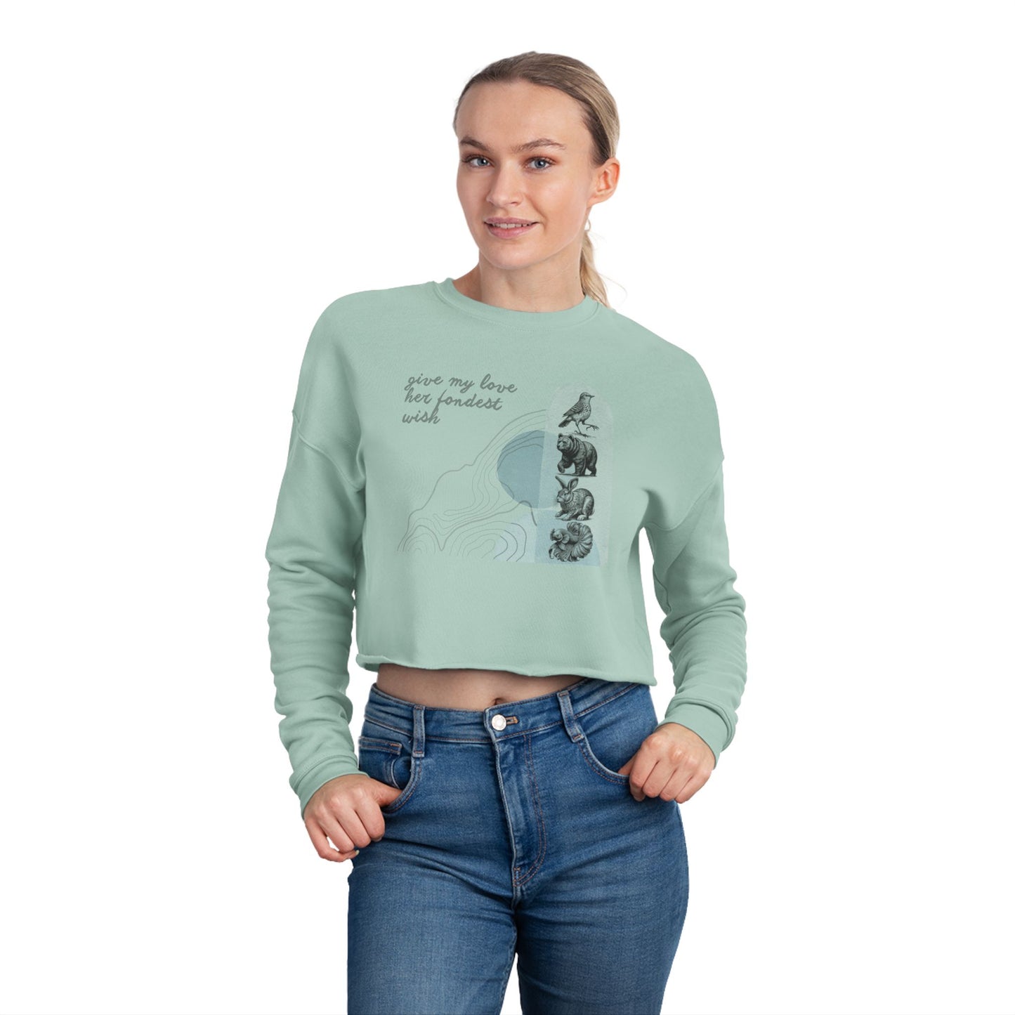Her Fondest Wish- Dark Tower Inspired Cropped Sweatshirt
