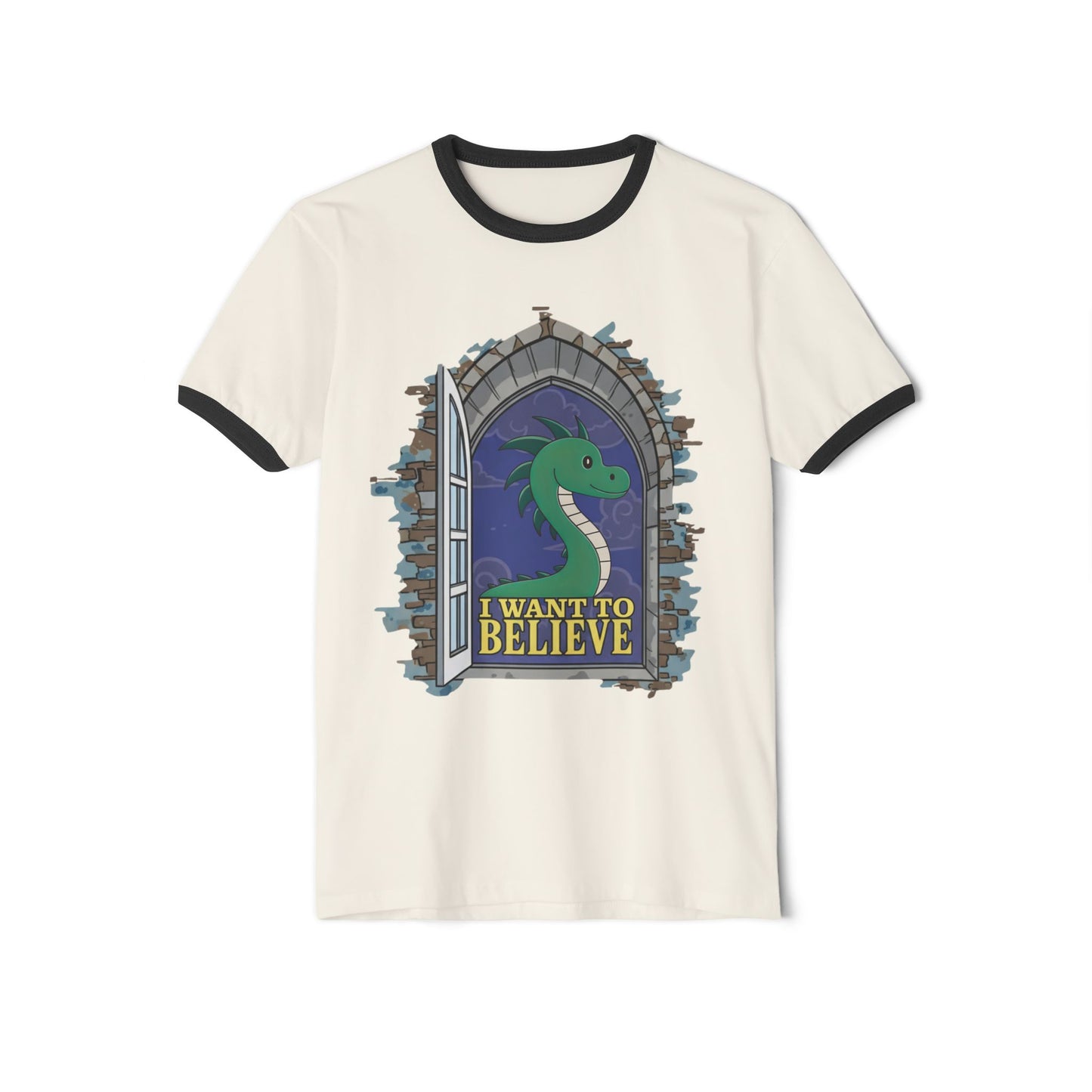 I Want to Believe Nessie | Graphic Ringer Tee