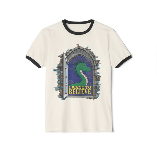 I Want to Believe Nessie | Graphic Ringer Tee