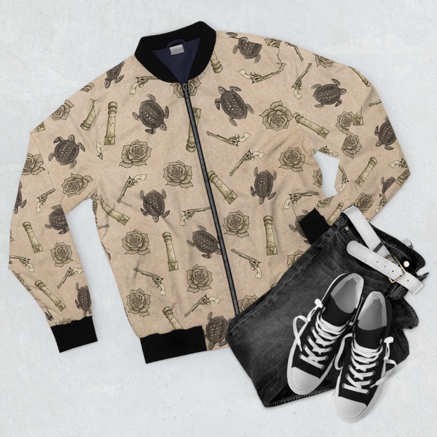 Vintage Dark Tower Inspired Bomber Jacket