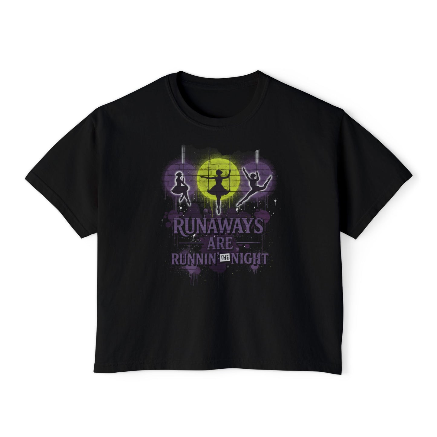 Runaways Are Runnin the Night- Crop T‑Shirt