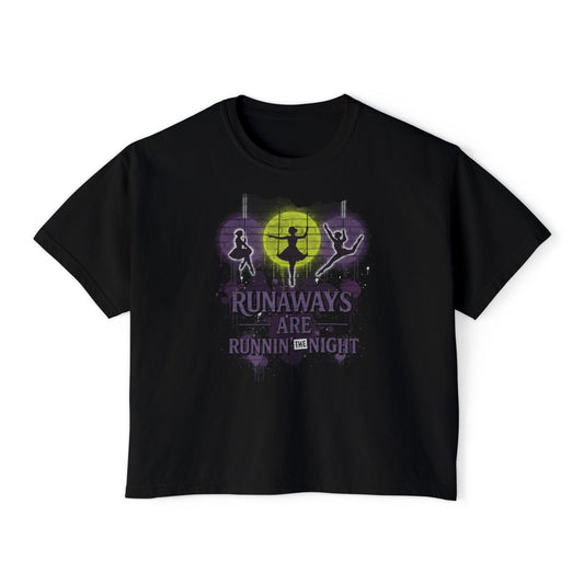 Runaways Are Runnin the Night- Crop T‑Shirt