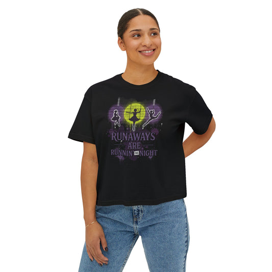 Runaways Are Runnin the Night- Crop T‑Shirt