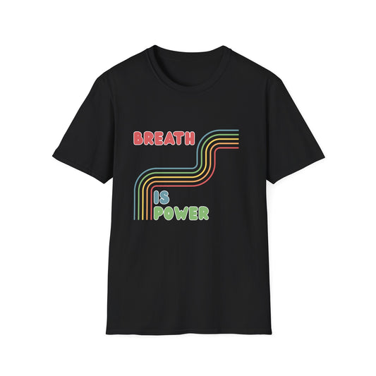 Breath Is Power Retro Graphic T-Shirt