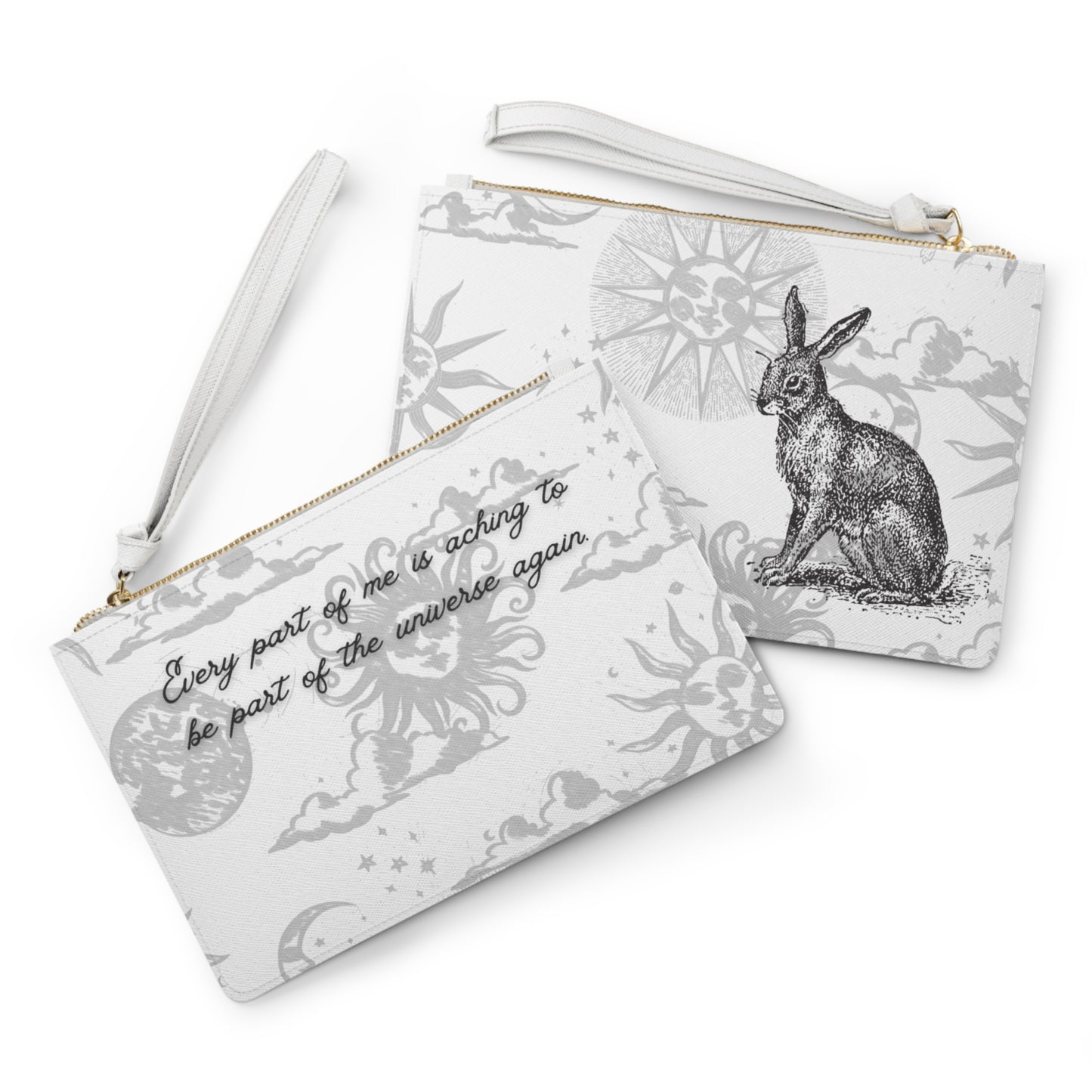 Celestial Hare Clutch Bag |  Astrology Print