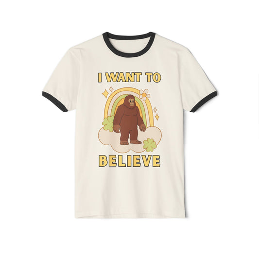 I Want to Believe Bigfoot T-Shirt | Graphic Ringer