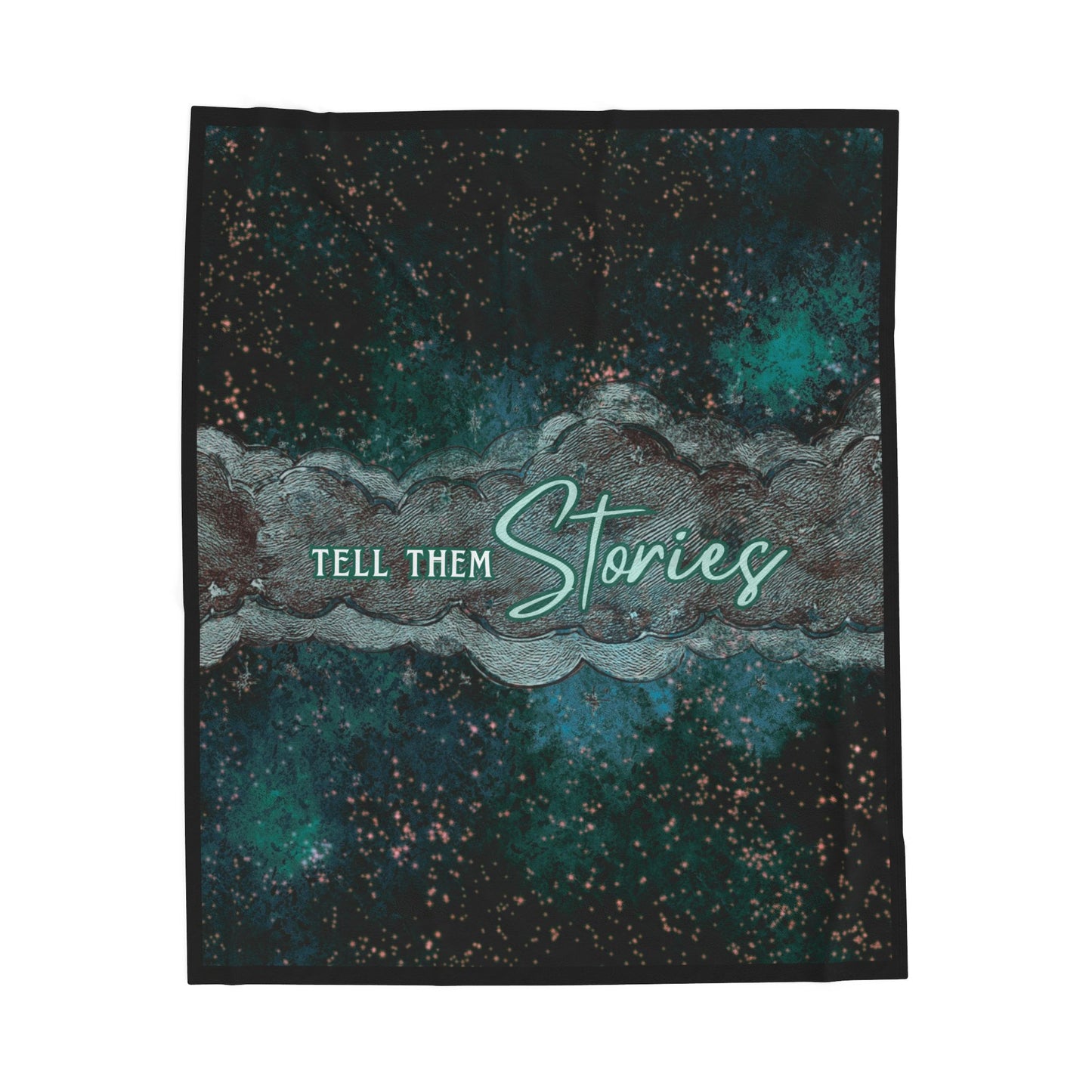 Tell Them Stories Velveteen Plush Blanket | Inspired by His Dark Materials