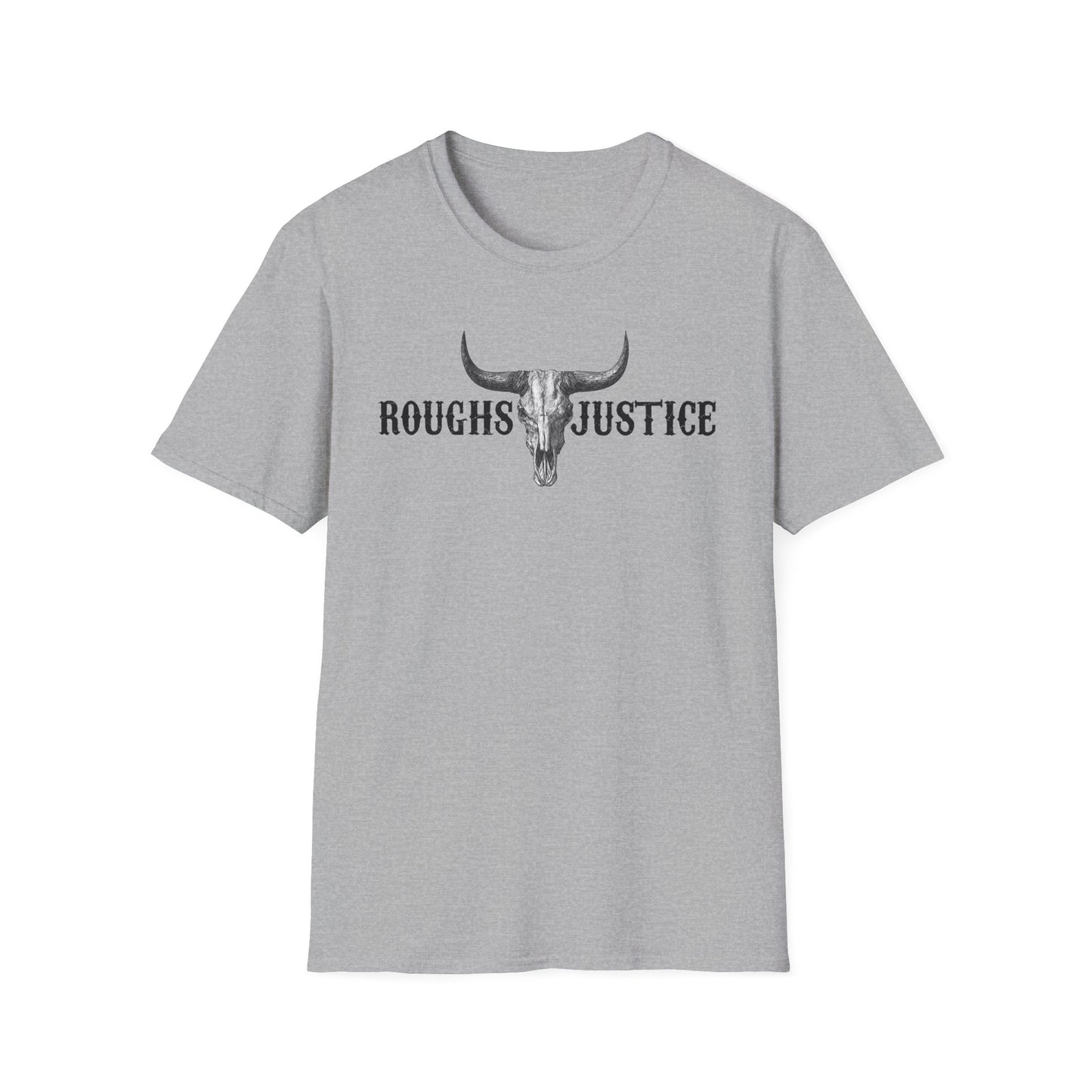 Rough Justice Skull Tee-"Paid in Steel" Western Graphic T‑Shirt