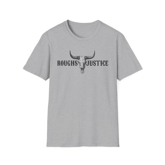 Rough Justice Skull Tee-"Paid in Steel" Western Graphic T‑Shirt