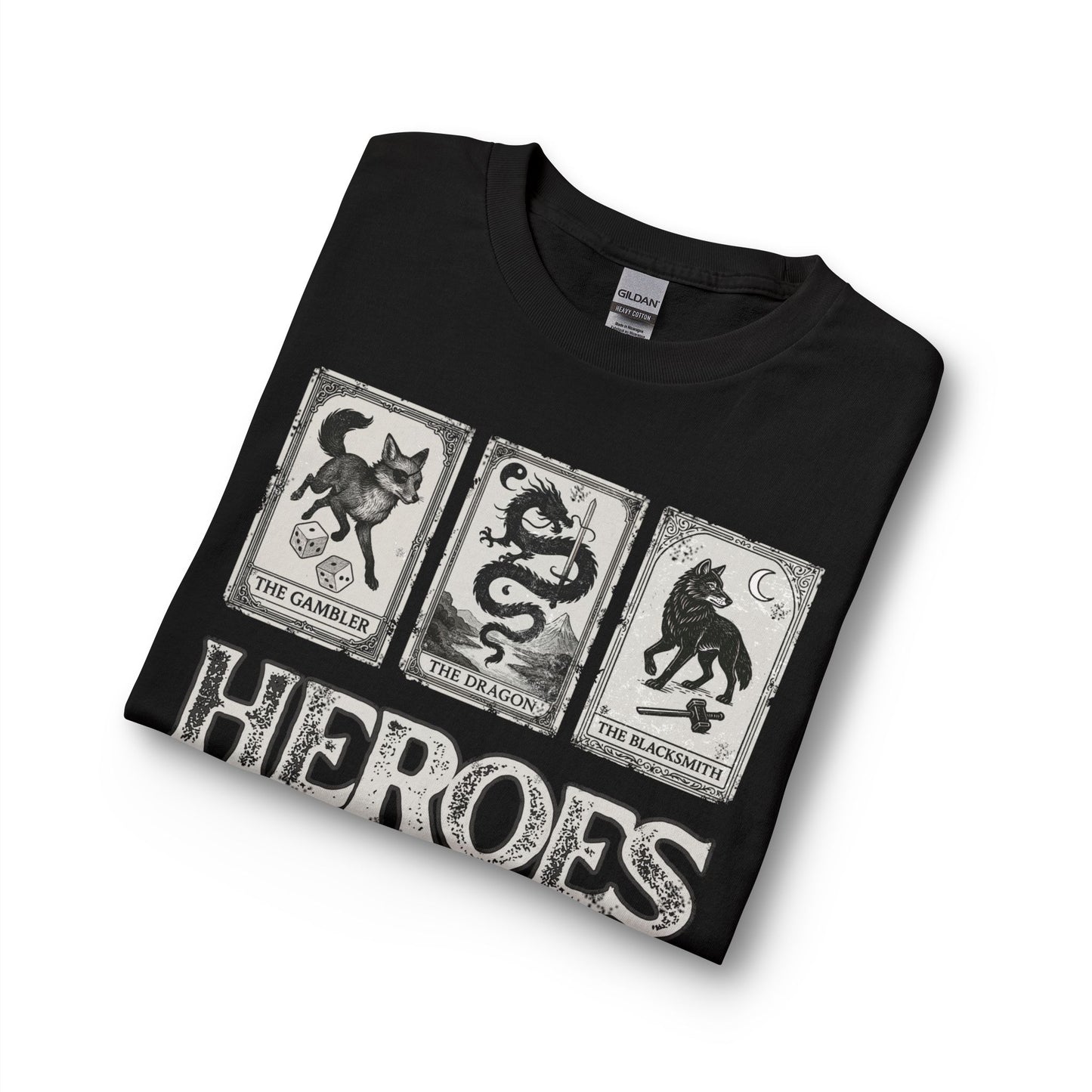 Heroes Tarot Long Sleeve Shirt — The Cabalist, The Occultist, The Blacksmith Graphic Tee