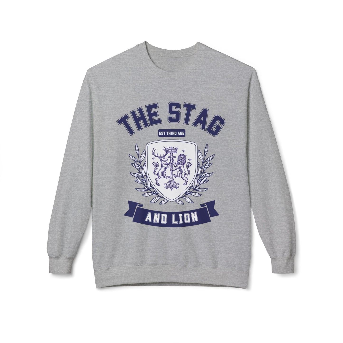 The Stag and Lion Crest Crewneck Sweatshirt