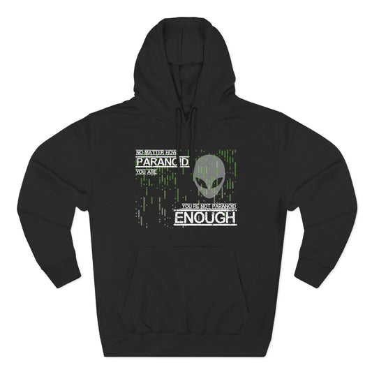 Be Paranoid Black Hoodie- Inspired by X Files