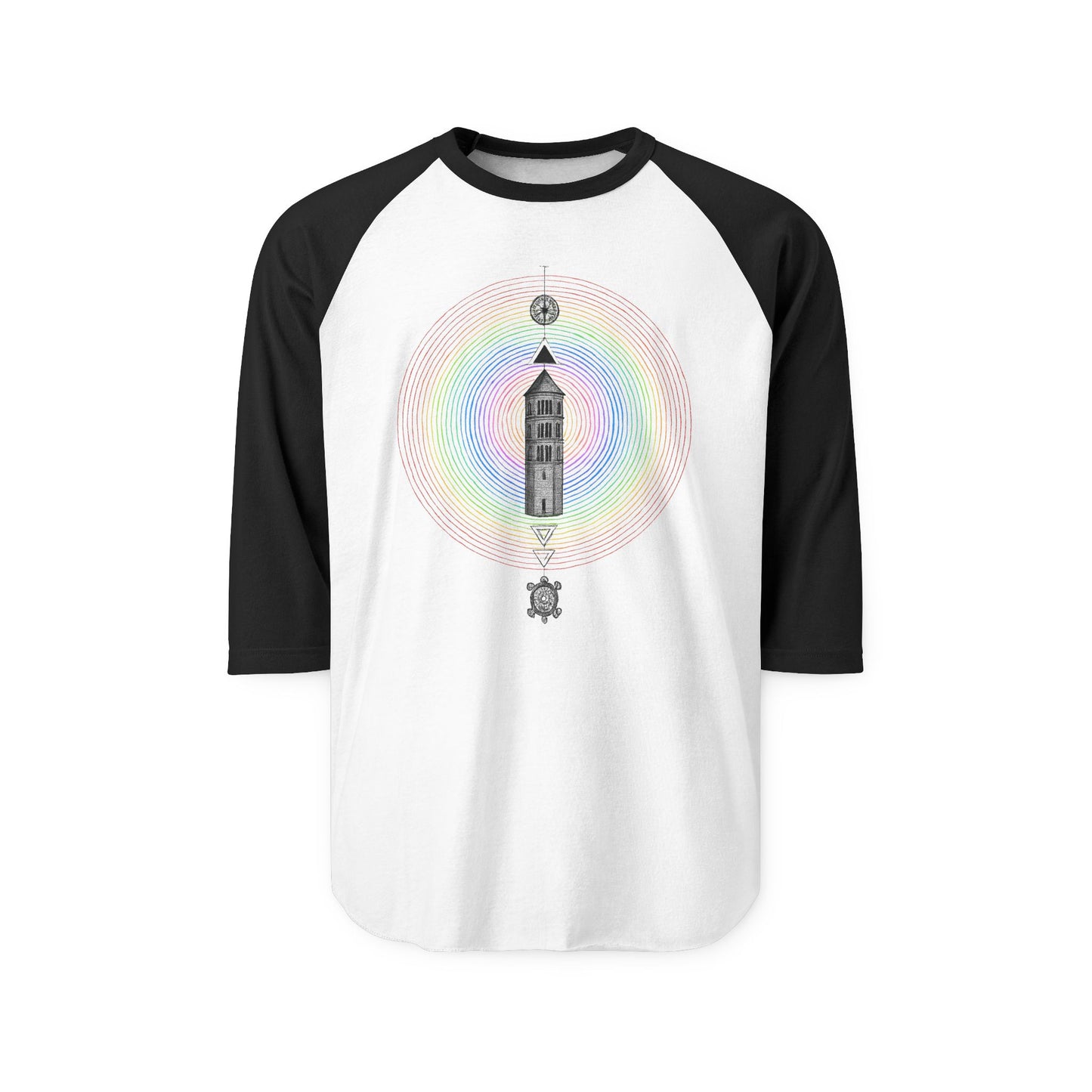 Rainbow Dark Tower Raglan Tee
