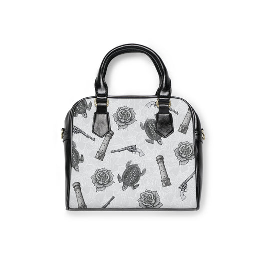 Vintage Dark Tower Inpsired Shoulder Handbag | Roses, Revolvers, Towers, Turtles